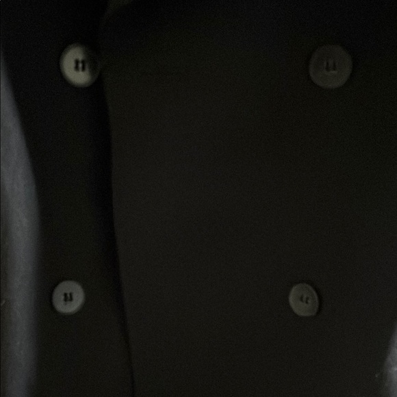 Theory Women's Black Pea Coat - Picture 3 of 4